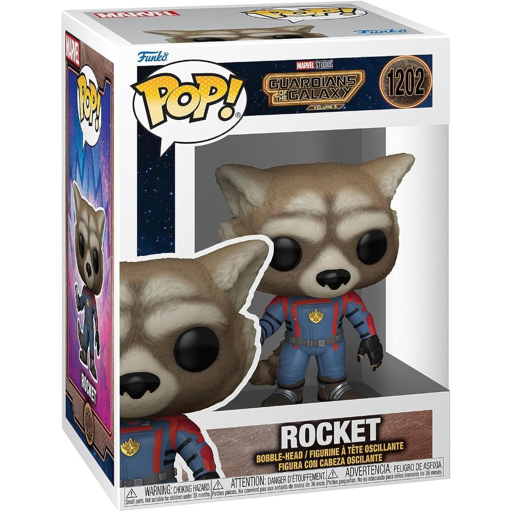 FUNKO POP MARVEL: GUARDIANS OF THE GALAXY 3 - VINYL FIGURE 1202 ROCKET 9CM