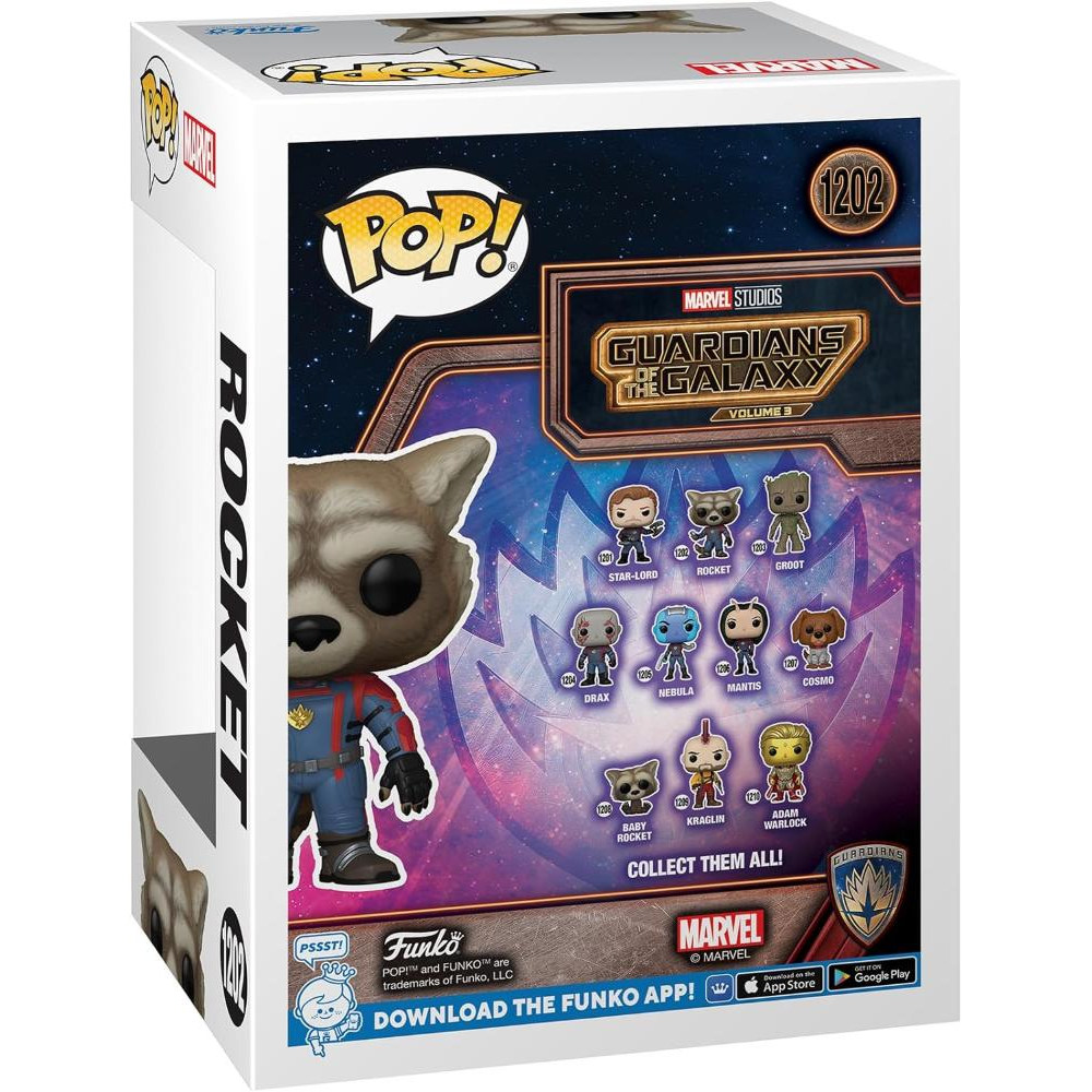 FUNKO POP MARVEL: GUARDIANS OF THE GALAXY 3 - VINYL FIGURE 1202 ROCKET 9CM