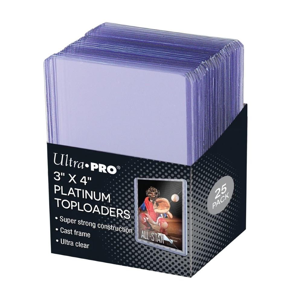 ULTRA-PRO 15910 - 25 PLATINUM TOPLOADER 3" X 4" - ULTRA CLEAR