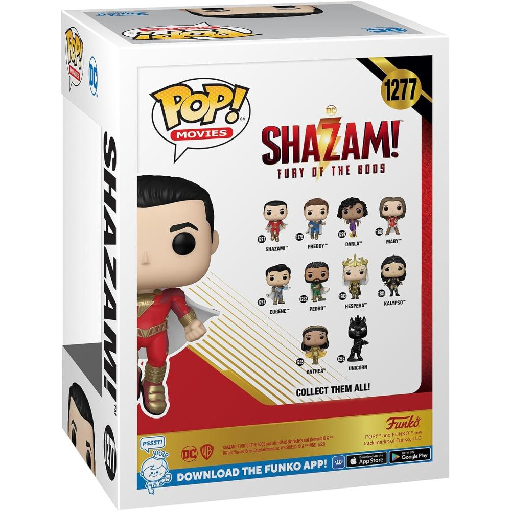 FUNKO POP DC COMICS: SHAZAM 2 - VINYL FIGURE 1277 SHAZAM CHASE (GW) 9CM*