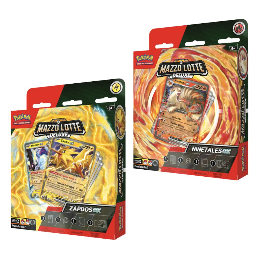 Pokemon - Mazzi Lotta Deluxe "ZAPDOS EX & NINETALES EX" 