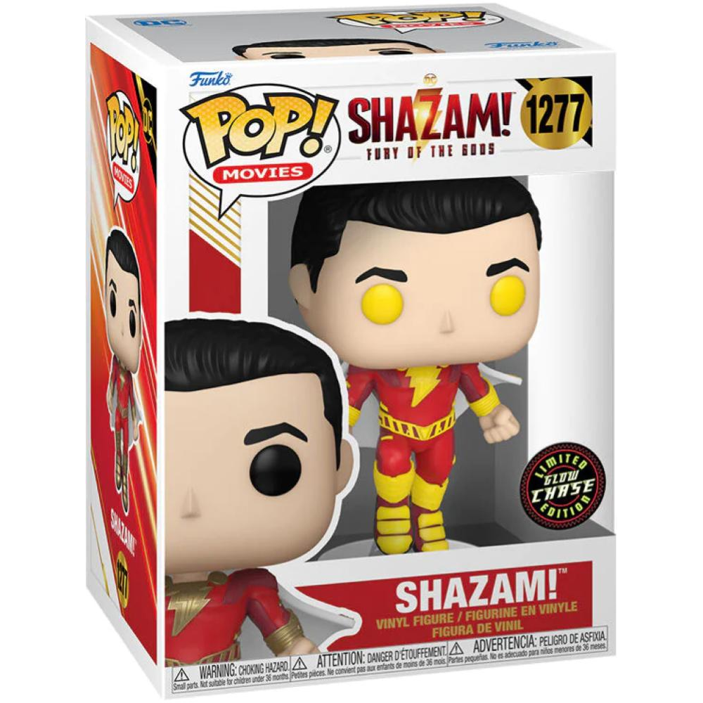 FUNKO POP DC COMICS: SHAZAM 2 - VINYL FIGURE 1277 SHAZAM CHASE (GW) 9CM*