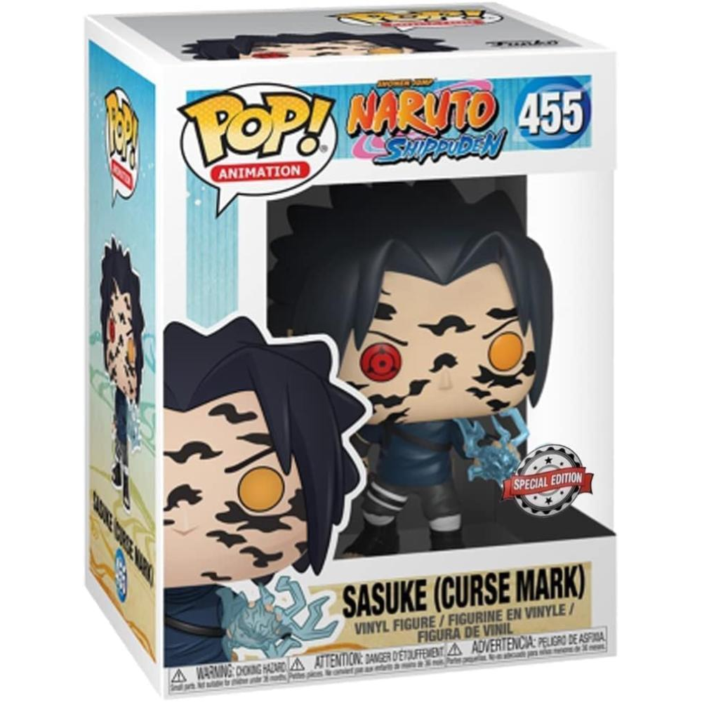 FUNKO POP NARUTO SHIPPUDEN - VINYL FIGURE 455 SASUKE (CURSED MARK) 9CM