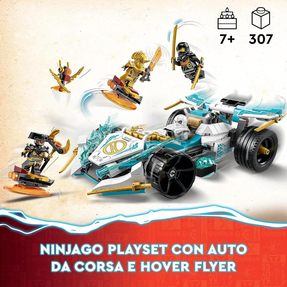 LEGO NINJAGO - Auto da corsa Spinjitzu Dragon Power di Zane 71791 *EOL
