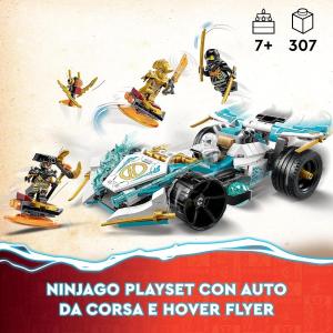 LEGO NINJAGO - Auto da corsa Spinjitzu Dragon Power di Zane 71791 *EOL