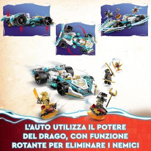 LEGO NINJAGO - Auto da corsa Spinjitzu Dragon Power di Zane 71791 *EOL