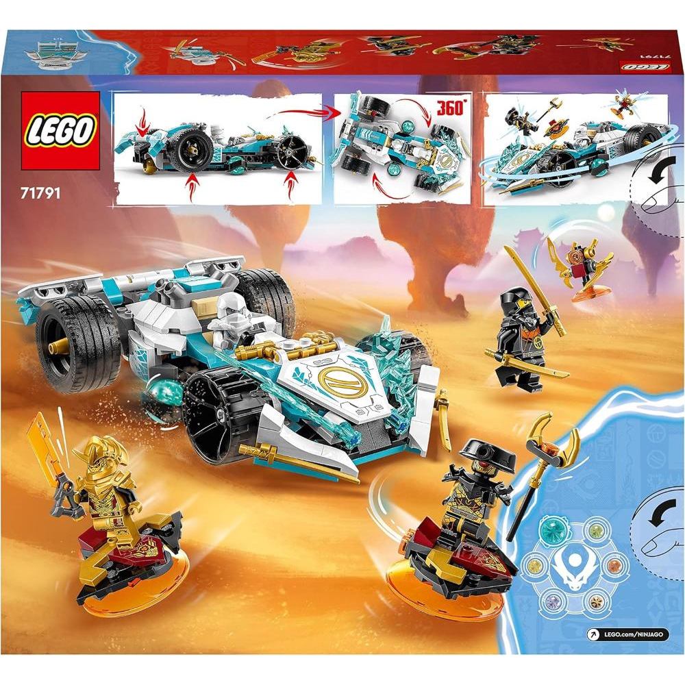 LEGO NINJAGO - Auto da corsa Spinjitzu Dragon Power di Zane 71791 *EOL