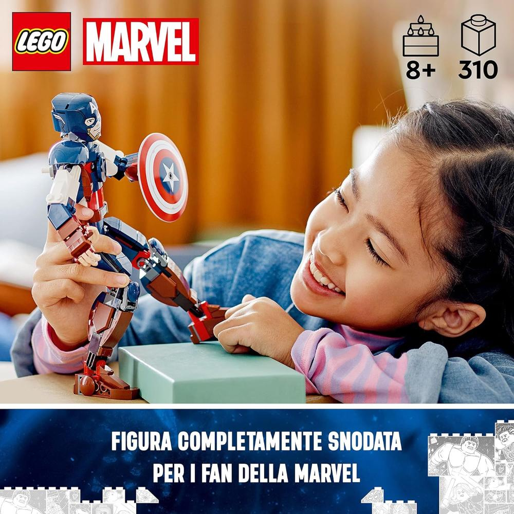LEGO Personaggio di Captain America 76258