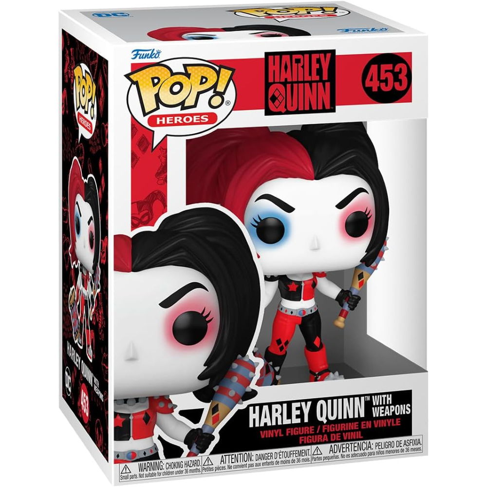 FUNKO POP DC COMICS: HARLEY QUINN TAKEOVER - VINYL FIGURE 453 HARLEY W/WEAPONS 9CM