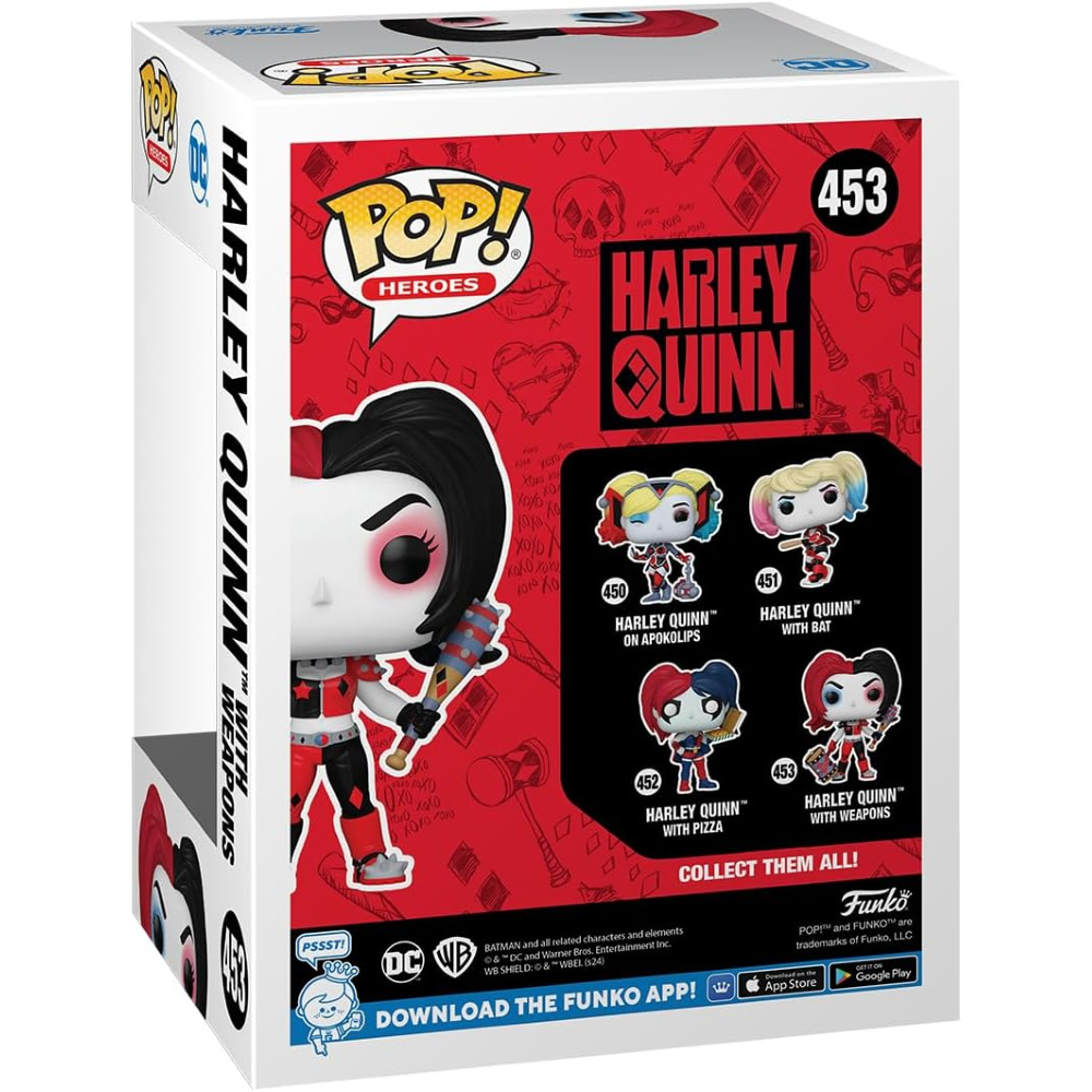FUNKO POP DC COMICS: HARLEY QUINN TAKEOVER - VINYL FIGURE 453 HARLEY W/WEAPONS 9CM