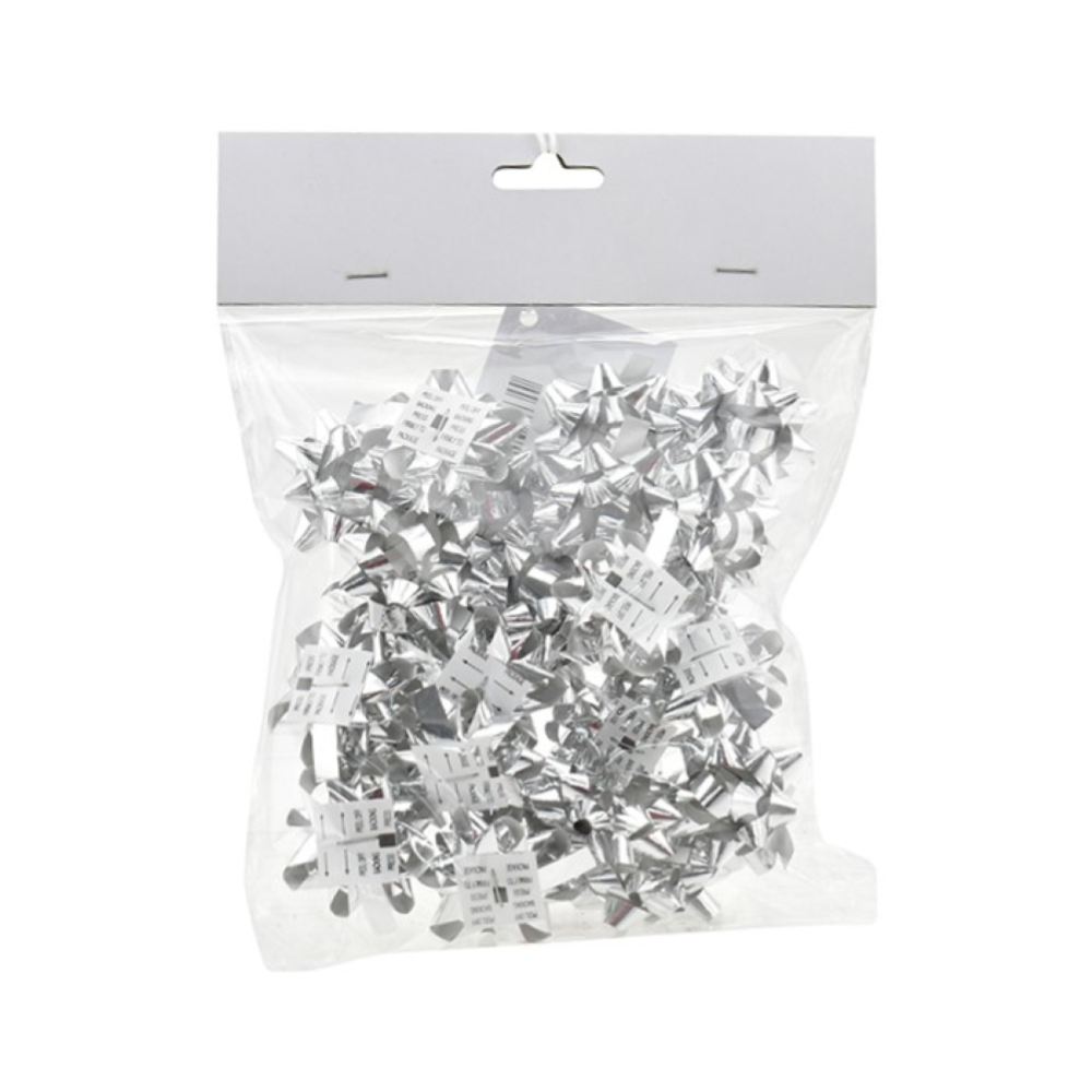 NATALUNA SET 25 COCCARDE D.4CM ARGENTO SP12