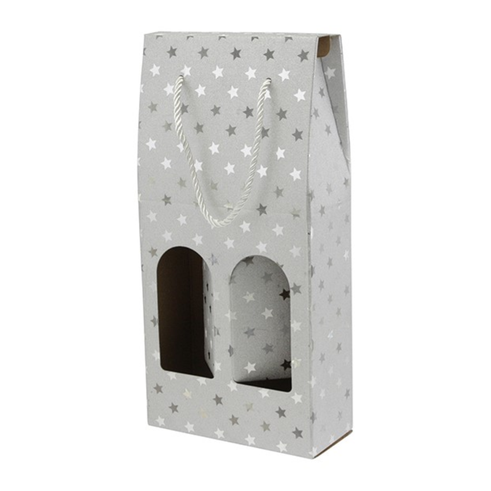 NATALUNA BUSTA P/2BOTT.300G 18X38.5X8.3CM M.579 ARGENT