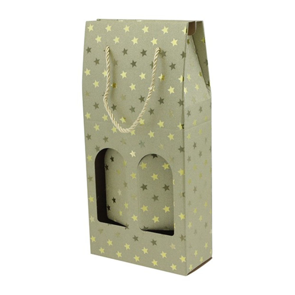 NATALUNA BUSTA P/2BOTT.300G 18X38.5X8.3CM M.579 ORO
