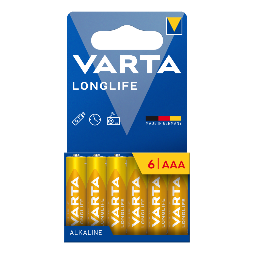 VARTA PILA LONGLIFE MINISTILO AAA ALCALINA BL6