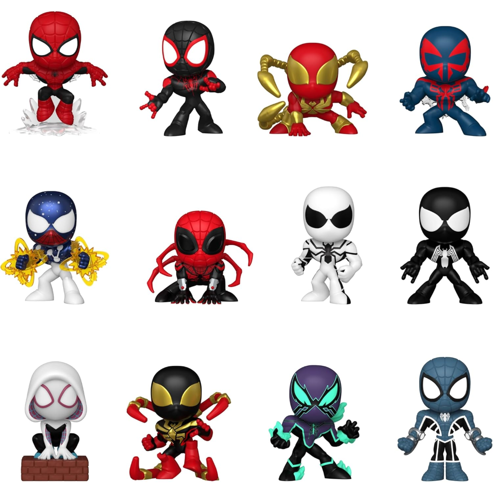 FUNKO POP MARVEL: SPIDER-MAN - VINYL FIGURE MYSTERY MINI BLIND BOX - DISPLAY 12PZ 8CM