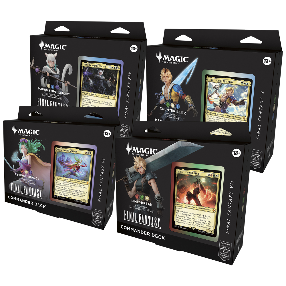 MAGIC THE GATHERING - FINAL FANTASY - COMMANDER DECK (4 MAZZI) - ITA 