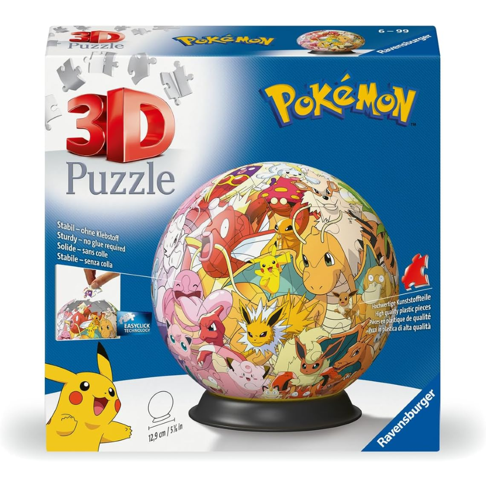 Ravensburger Puzzle 3D - Puzzleball 72 pc - POKEMON 11595