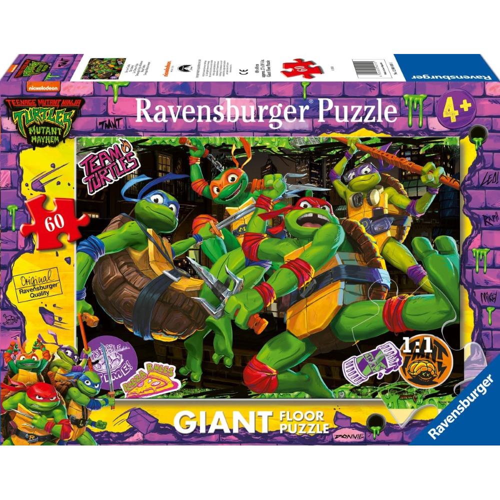 Ravensburger Puzzle 60 PC - Teenage Mutant Ninja Turtles 12004010
