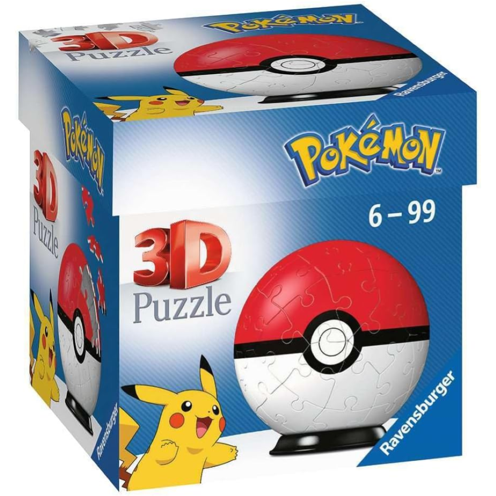Ravensburger Puzzle 3D - Puzzleball 54 pc Pokeball rossa 11256