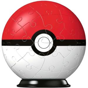 Ravensburger Puzzle 3D - Puzzleball 54 pc Pokeball rossa 11256