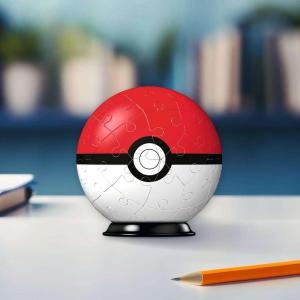 Ravensburger Puzzle 3D - Puzzleball 54 pc Pokeball rossa 11256