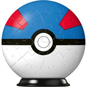 Ravensburger Puzzle 3D - Puzzleball 54 pc Pokeball blu 11265
