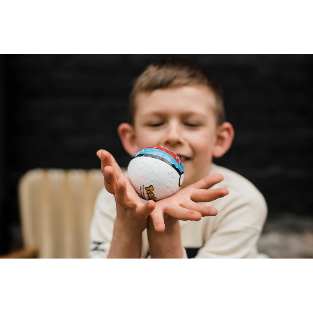 Ravensburger Puzzle 3D - Puzzleball 54 pc Pokeball blu 11265