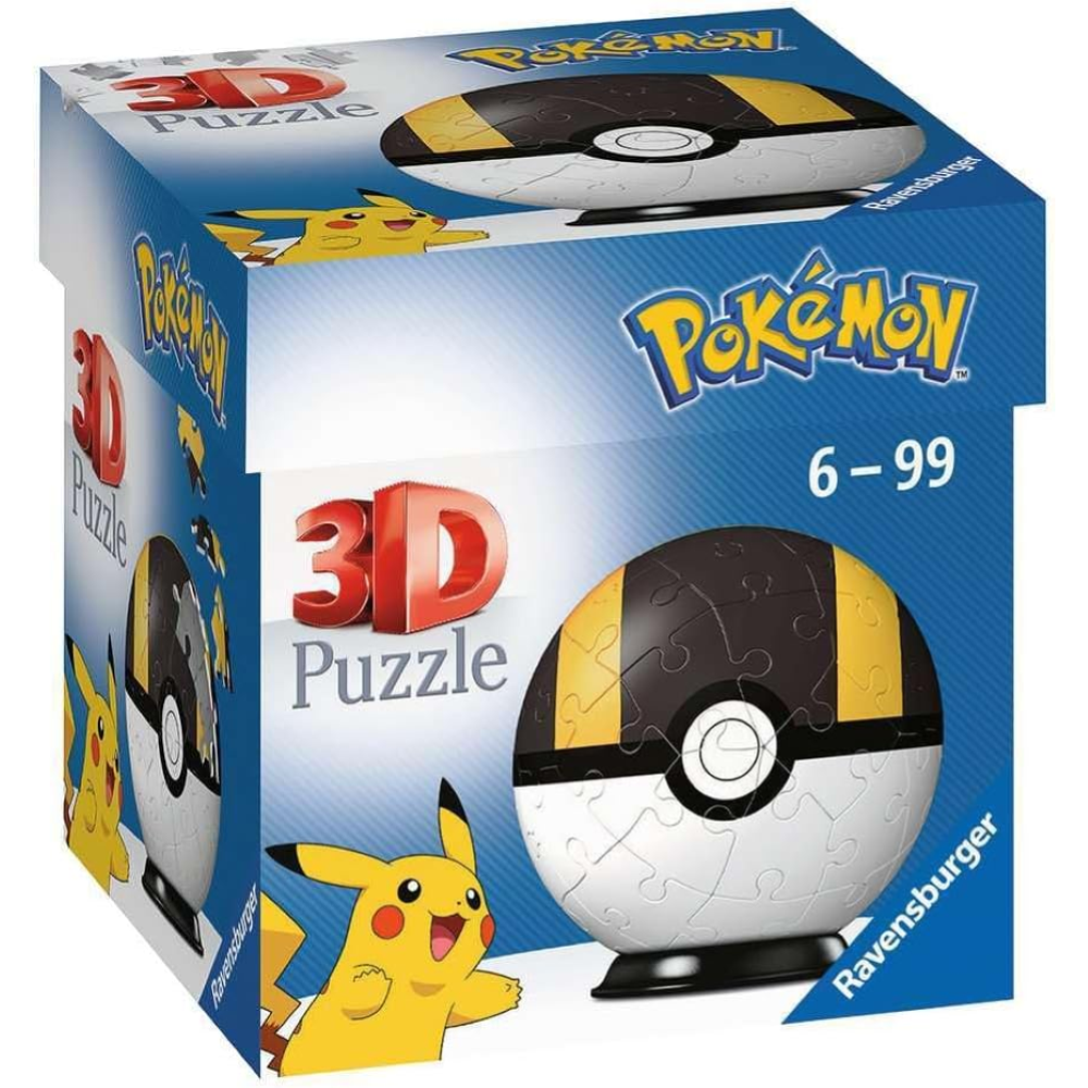 Ravensburger Puzzle 3D - Puzzleball 54 pc Pokeball nera 11266