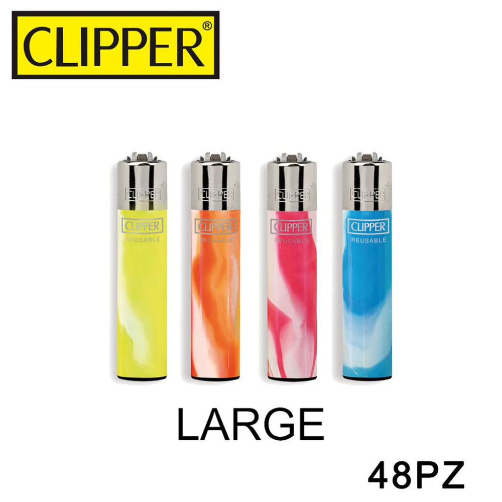 CLIPPER ACCENDINO LARGE FLUO NEBULA BRANDED 1PZ=(48PZ)