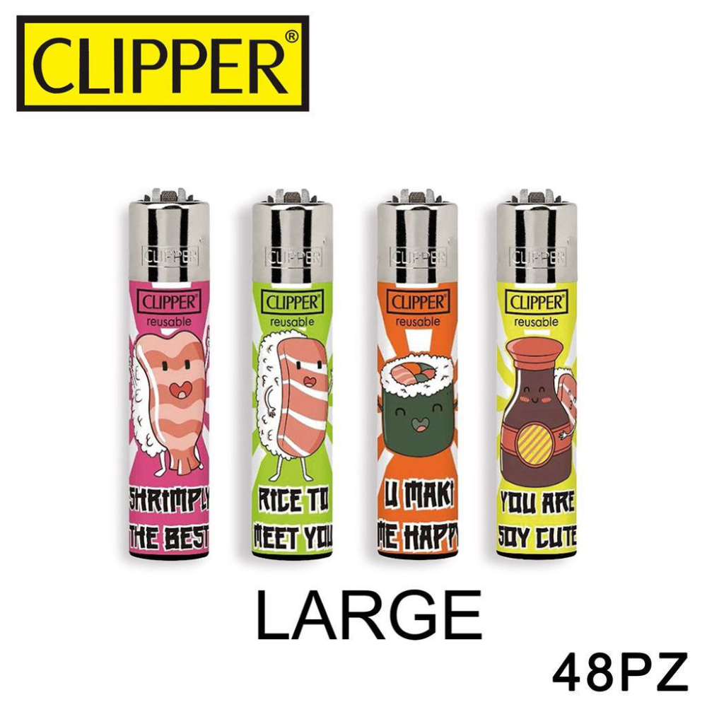 CLIPPER ACCENDINO LARGE SUSHI SENTENCES 1PZ=(48PZ)
