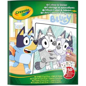 CRAYOLA - ALBUM COLOR & STICKER BLUEY 04-2664