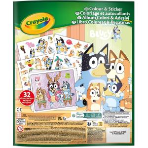 CRAYOLA - ALBUM COLOR & STICKER BLUEY 04-2664