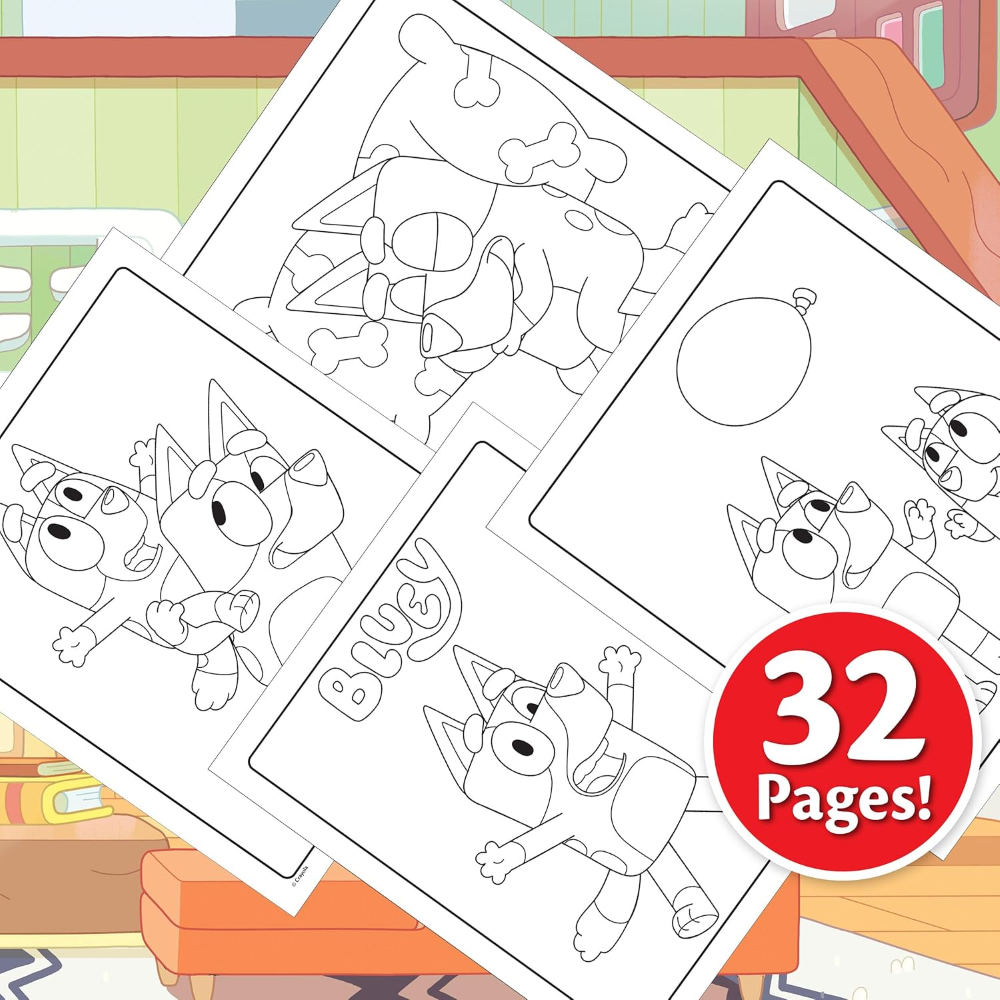 CRAYOLA - ALBUM COLOR & STICKER BLUEY 04-2664