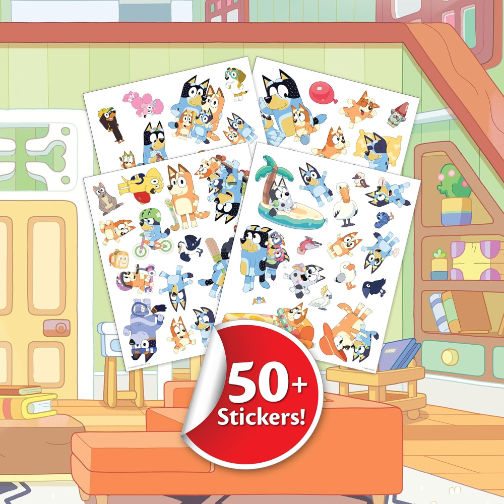 CRAYOLA - ALBUM COLOR & STICKER BLUEY 04-2664