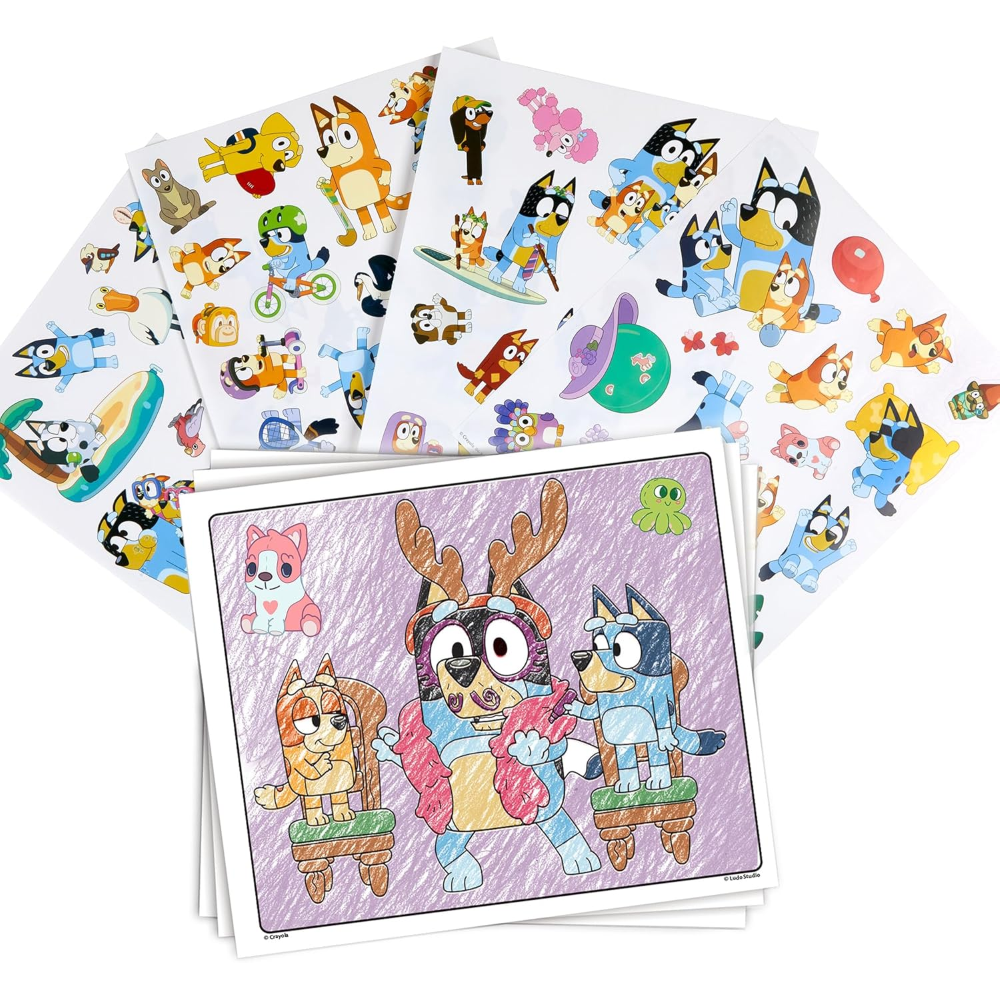 CRAYOLA - ALBUM COLOR & STICKER BLUEY 04-2664