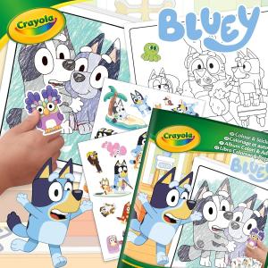 CRAYOLA - ALBUM COLOR & STICKER BLUEY 04-2664