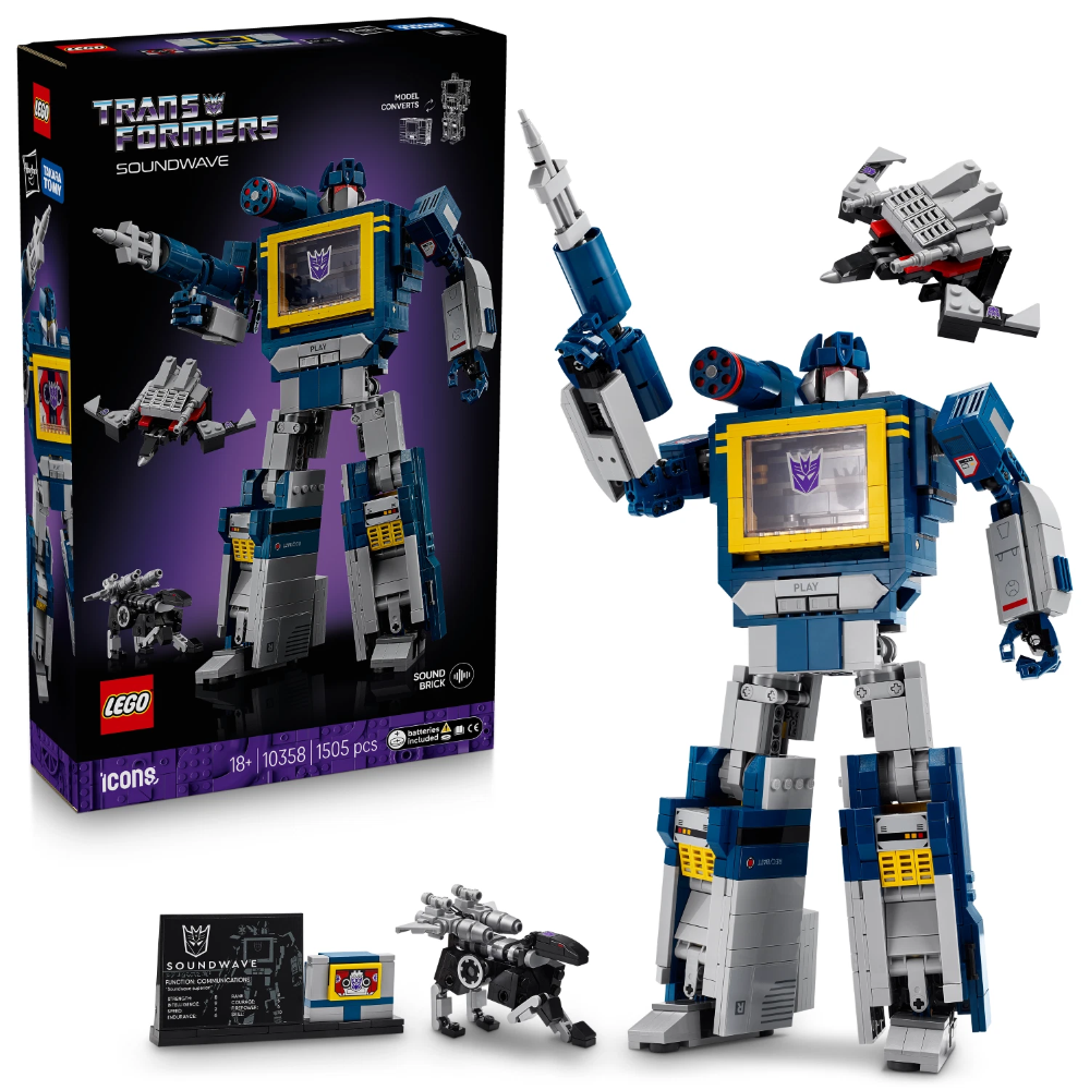 LEGO ICONS - Transformers: Soundwave 10358 