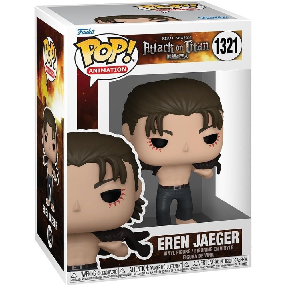 FUNKO POP ATTACK ON TITAN S4 - VINYL FIGURE 1321 EREN JEAGER 9CM