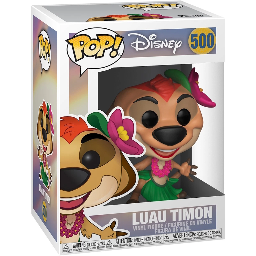 FUNKO POP DISNEY - IL RE LEONE - POP FUNKO VINYL FIGURE 500 LUAU TIMON 9CM