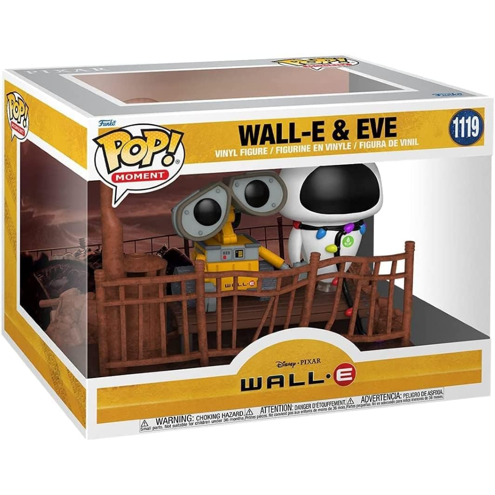 FUNKO POP DISNEY: WALL- E - VINYL FIGURE MOVIE MOMENT 1119 WALL-E & EVE 15CM