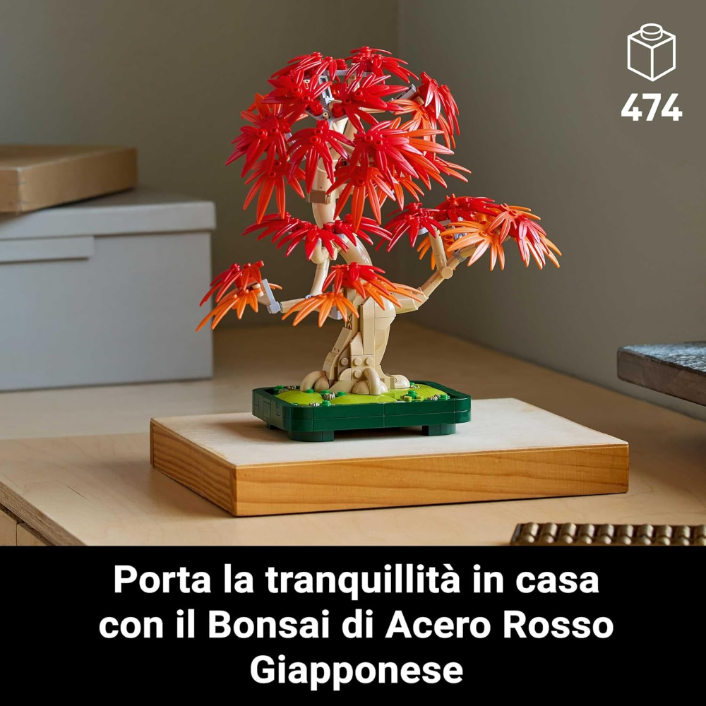 LEGO BOTANICALS - Bonsai di Acero Rosso Giapponese 10348 