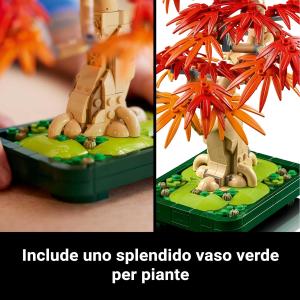 LEGO BOTANICALS - Bonsai di Acero Rosso Giapponese 10348 