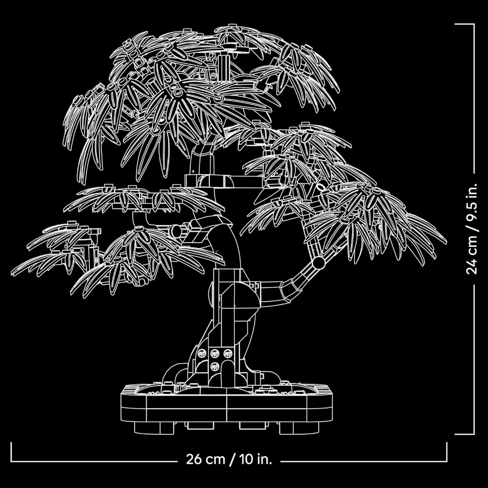 LEGO BOTANICALS - Bonsai di Acero Rosso Giapponese 10348 