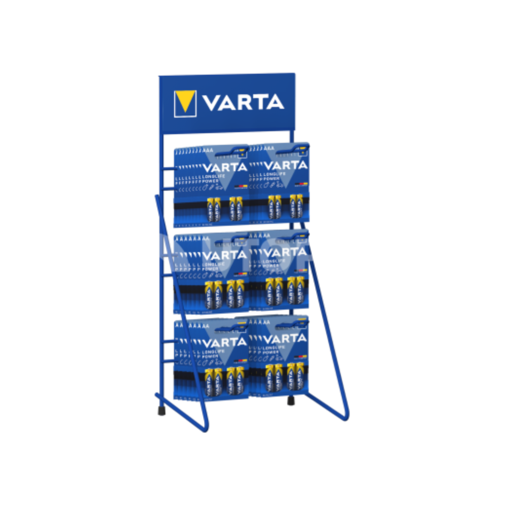 VARTA EXPO VUOTO METALLICO DA BANCO 6 GANCI 17CM (MINIMO ORDINE 200€ )
