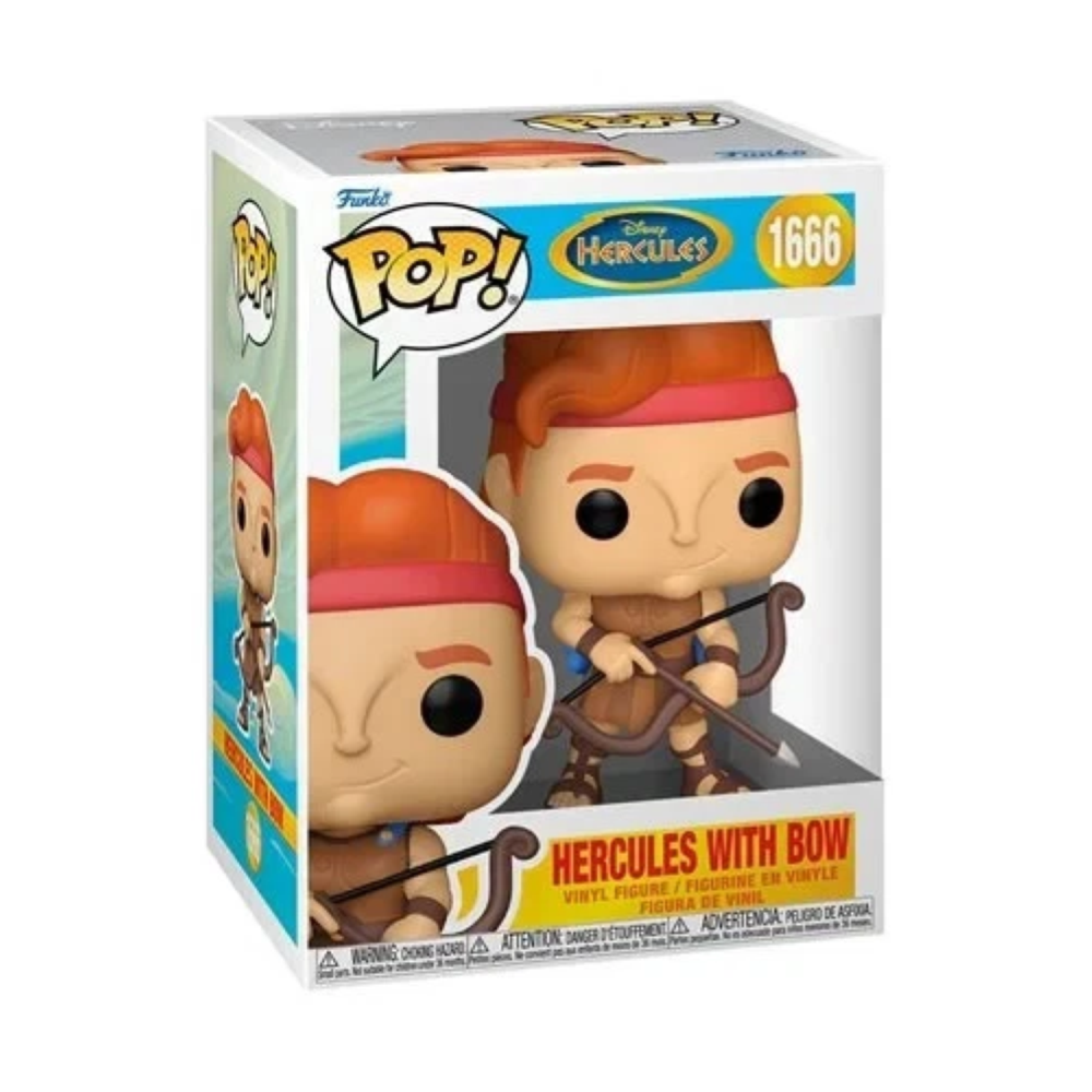 FUNKO POP DISNEY - HERCULES 25TH ANNIVERSARY - VINYL FIGURE 1666 HERCULES WITH BOW 9CM 