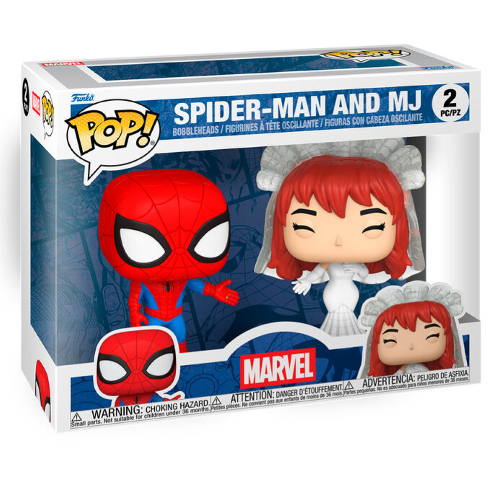 FUNKO POP MARVEL - VINYL FIGURE 2-PACK - SPIDER- MAN AND MJ
