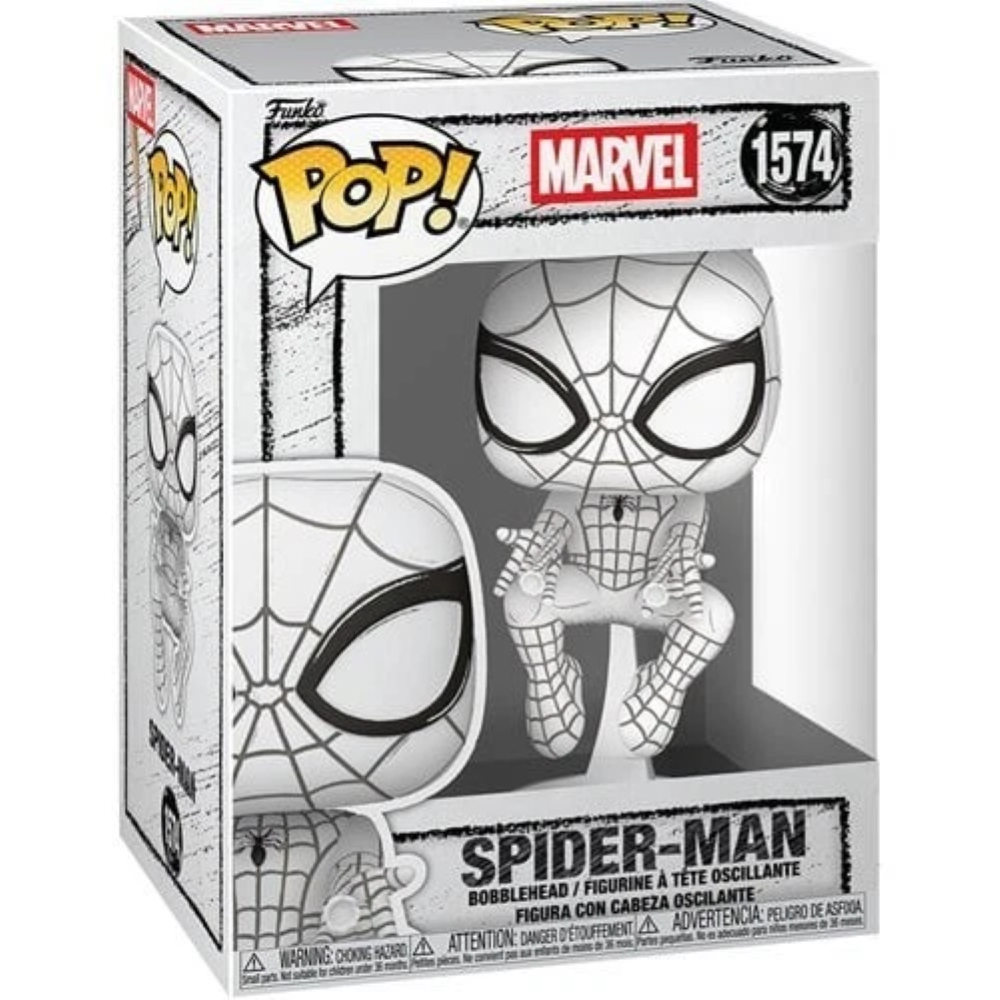 FUNKO POP MARVEL - VINYL FIGURE 1574 SPIDER-MAN (SKETCHED) 9CM 