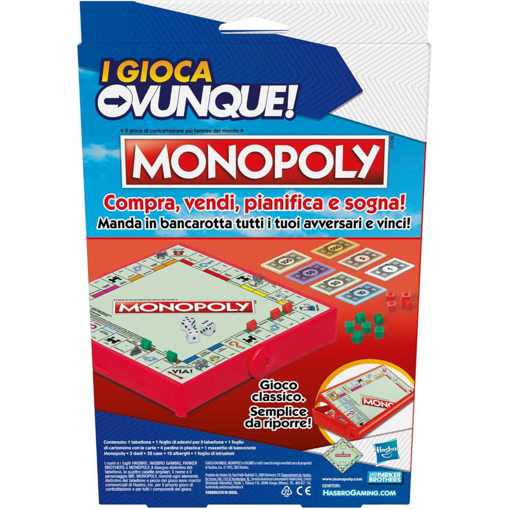HASBRO MONOPOLY - GRAB & GO 
