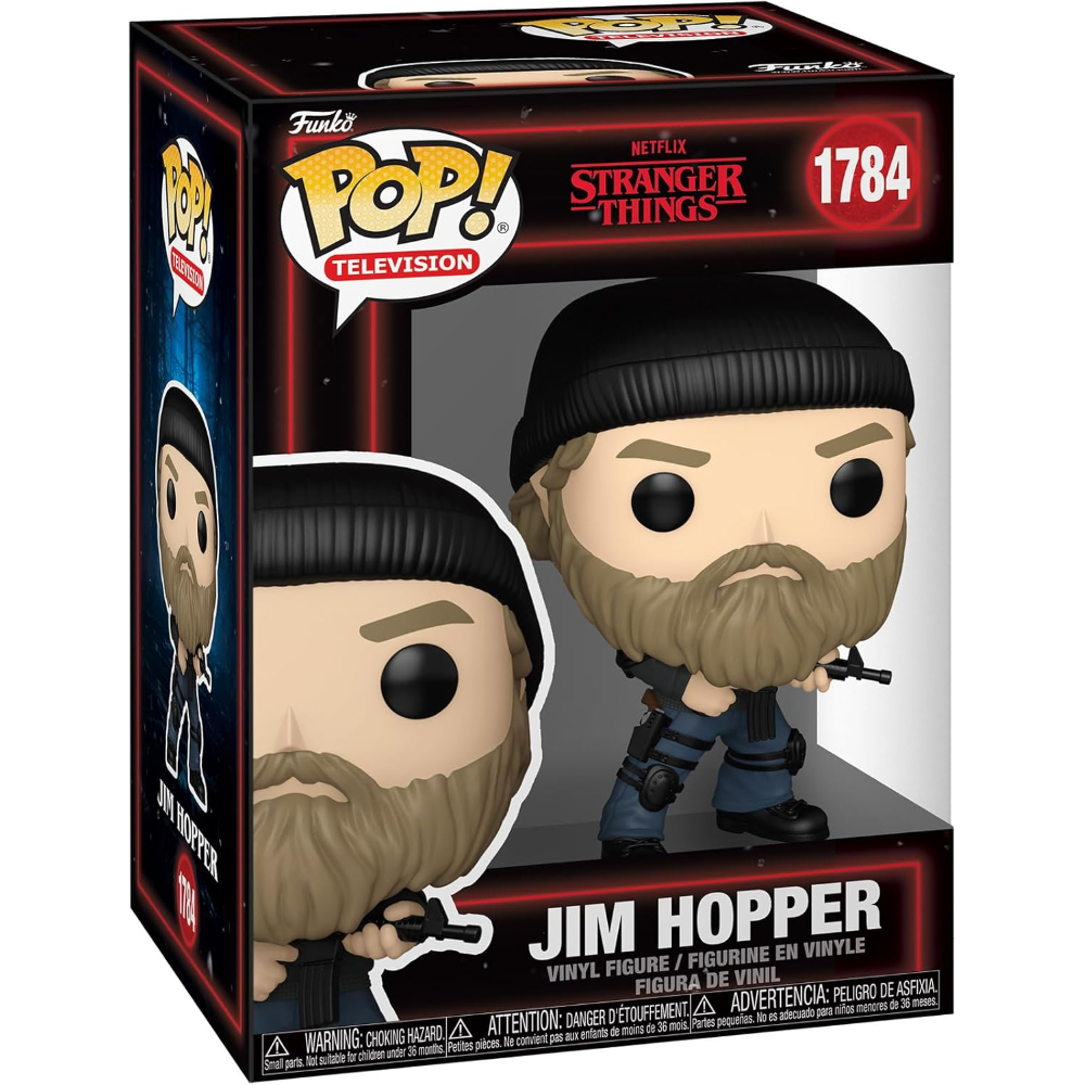 FUNKO POP STRANGER THINGS S5 - VINYL FIGURE 1784 JIM HOPPER 9CM - 75754