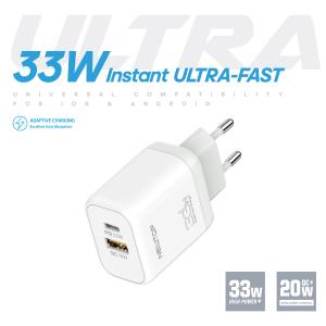 NEWTOP CM61 CARICATORE DA MURO USB-A + PD 33W